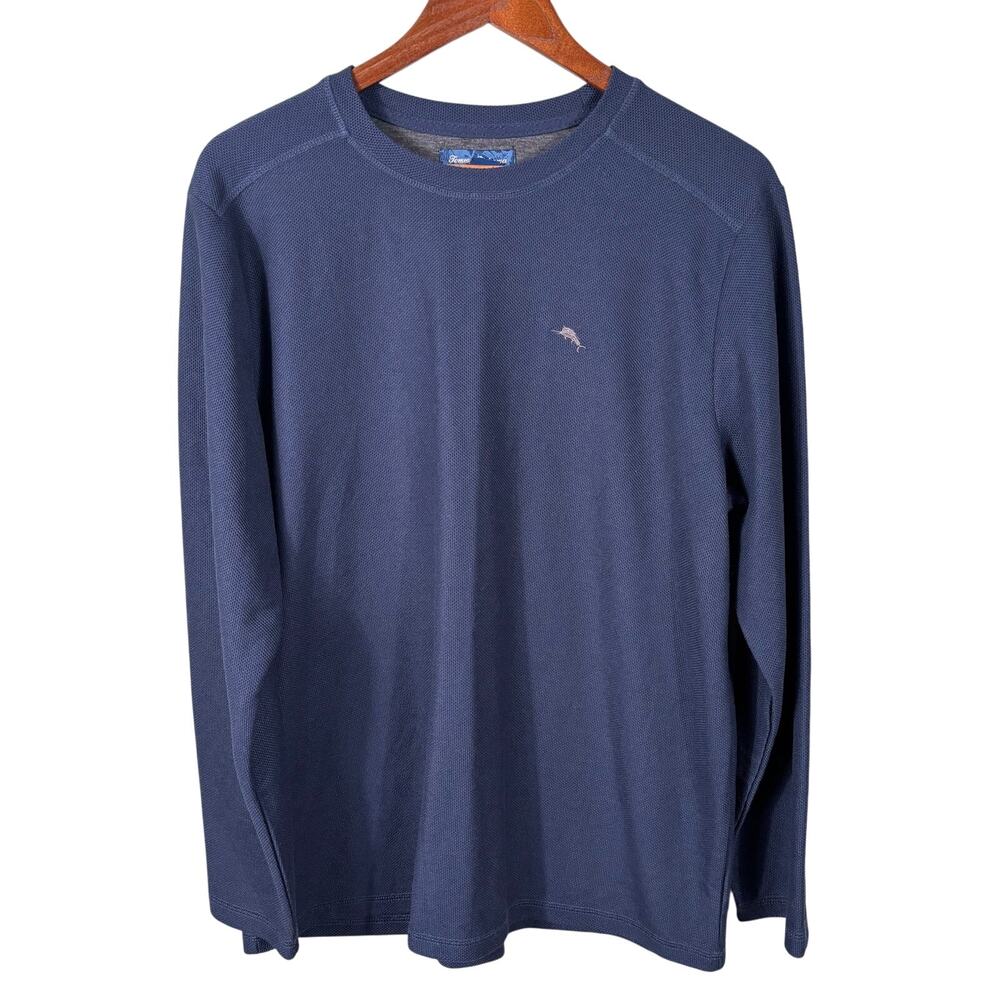Tommy Bahama Men's‎ Size Large Blue Casual Daily Comfort Long Sleeve Shirt
